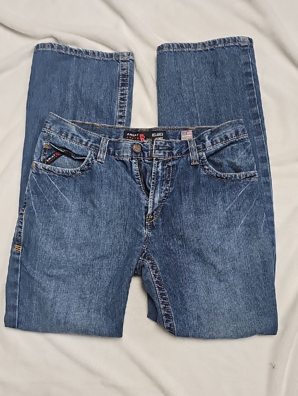 Ariat Mens FR  Medium Blue Jeans